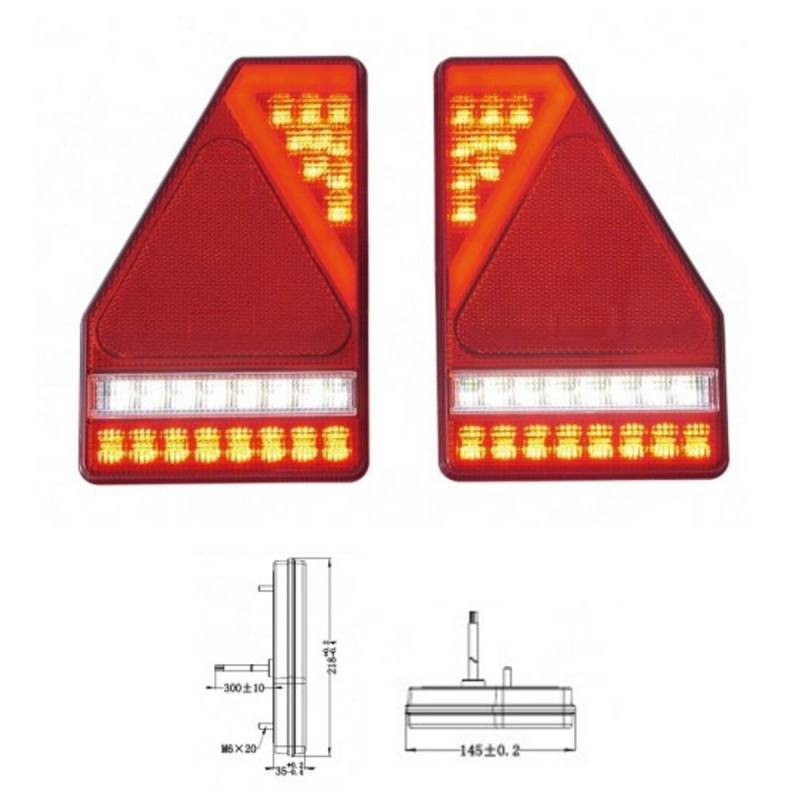 LED Rückleuchten Set 12V & 24V Heckleuchte Rücklicht Anhänger LKW Traktor PKW von cp