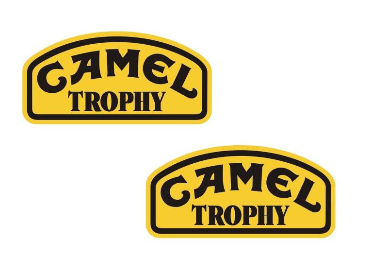 24/7stickers #264 / 2X Camel Trophy Aufkleber XXL je ca. 19x9cm Offroad SUV Geländewagen Lada von 24/7stickers