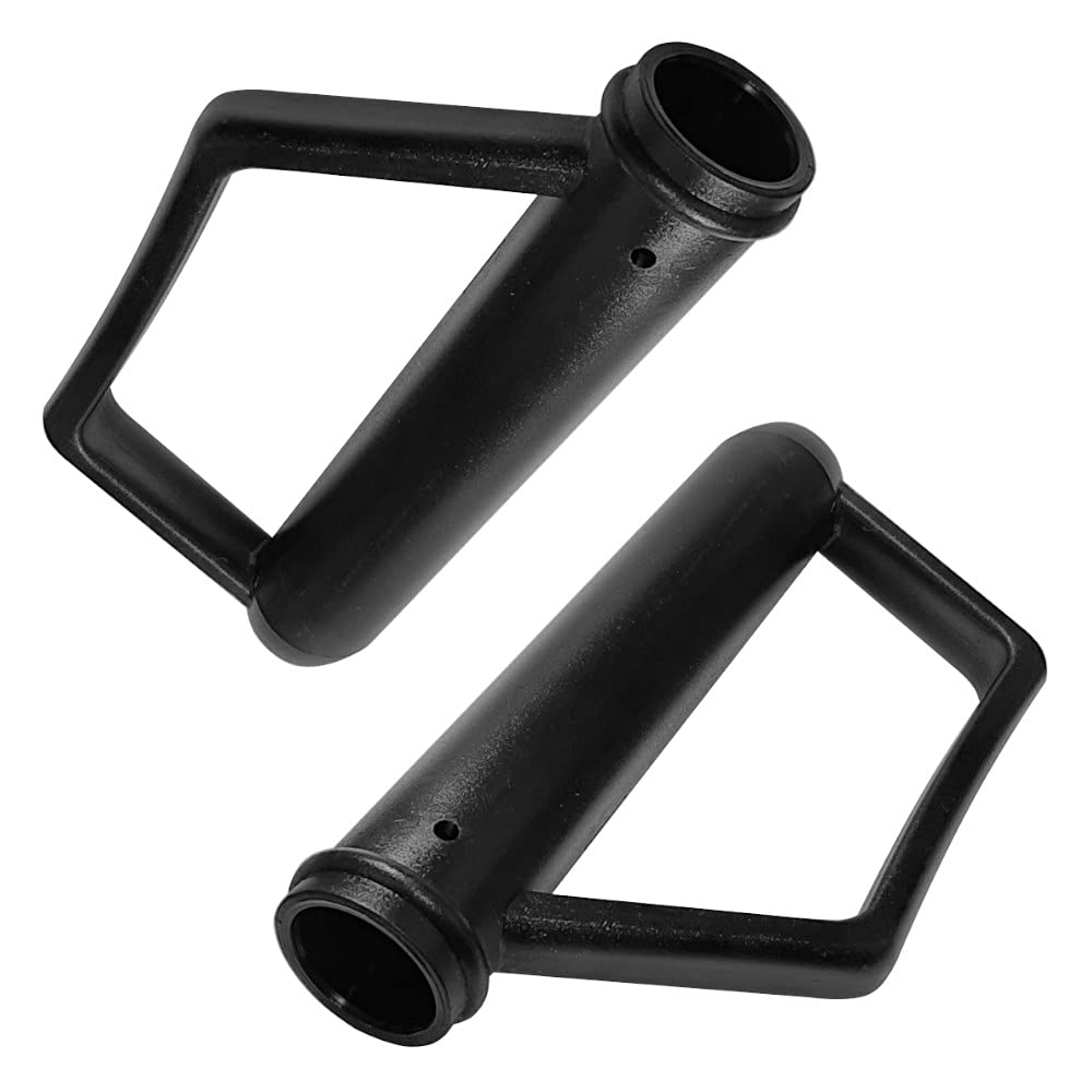 cyclingcolors 2x Sackkarrengriffe griffe handgriffe für sackkarre schubkarre bügelgriffe 25mm x 165mm, Schwarz von cyclingcolors