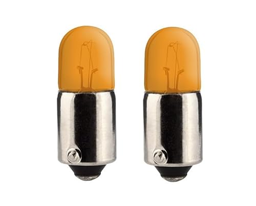 cyclingcolors 2x glühbirne BA9S 4W 24V ORANGE glühlampe auto motorrad moped roller traktor LKW Lieferwagen von cyclingcolors