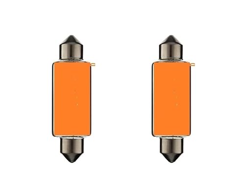 cyclingcolors 2x glühbirne SV8.5 21W 15X44 ORANGE 12V glühlampe auto motorrad moped roller traktor LKW Lieferwagen von cyclingcolors