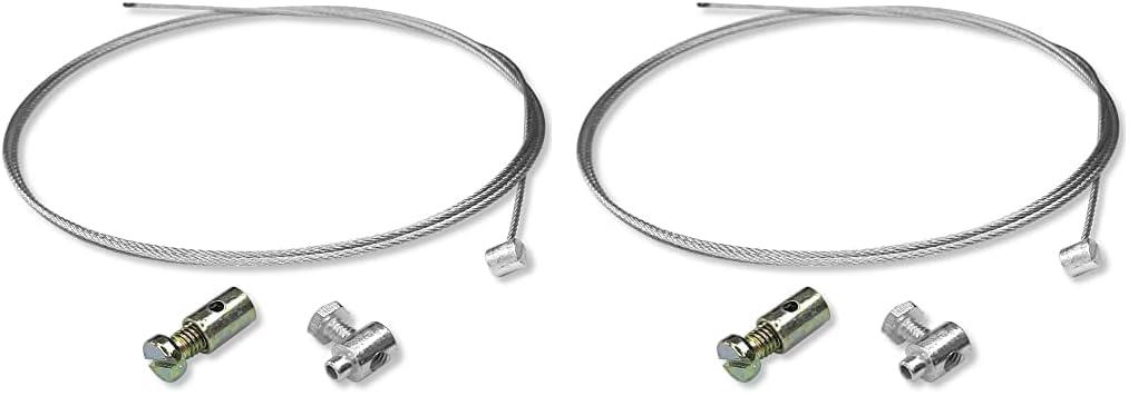 cyclingcolors Kabel reparaturset seilzug bowdenzug gaszug bremszug schaltzug kupplungszug Silber 2m (Packung mit 2) von cyclingcolors