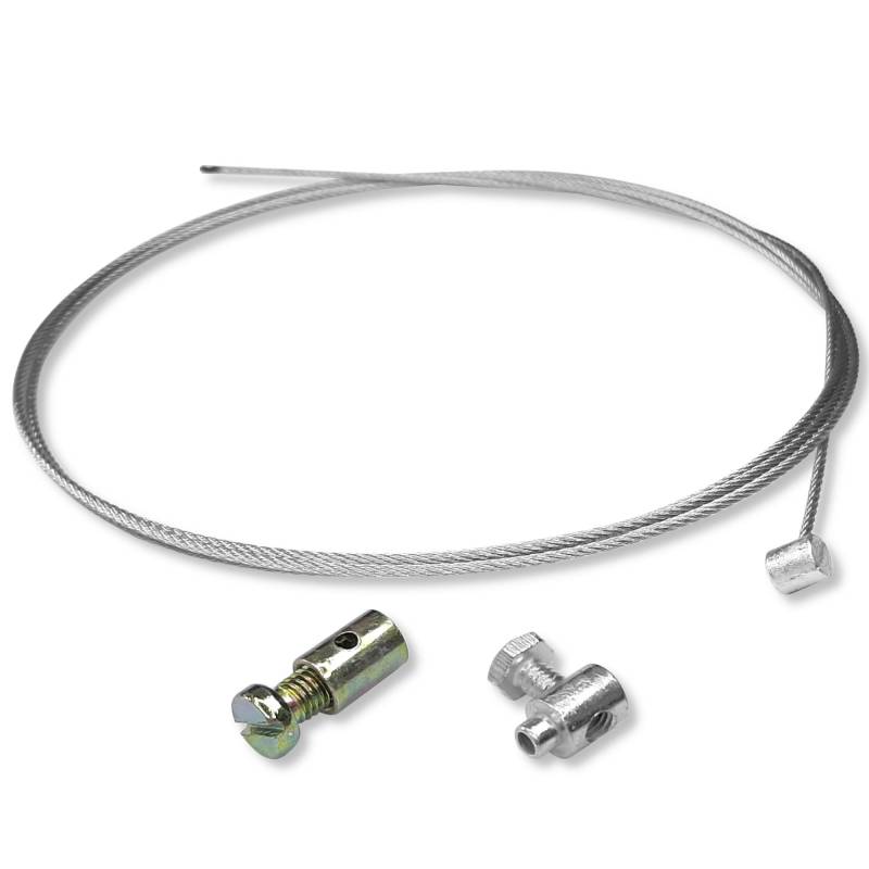 cyclingcolors Kabel reparaturset seilzug bowdenzug gaszug bremszug schaltzug kupplungszug Silber 2m von cyclingcolors