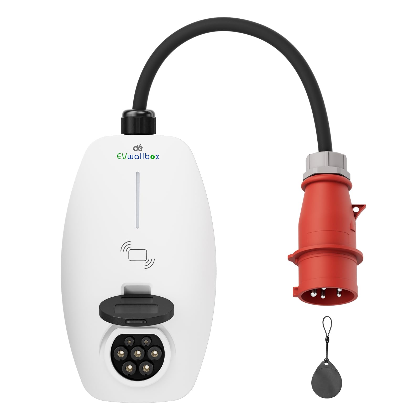 dé Mobile Wallbox 11kW AC Ladegerät 16A mit CEE Stecker und Typ 2 Steckdose, 11kW Ladestation mit RFID-Karte für ID.5, Model Y, Model 3, e-up, e-tron, Zoe und andere EV und PHEV dé Mobile Wallbox 11kW AC Ladegerät 16A mit CEE Stecker und Typ 2 Steckdose, 11kW Ladestation mit RFID-Karte für ID.5, Model Y, Model 3, e-up, e-tron, Zoe und andere EV und PHEV von dé