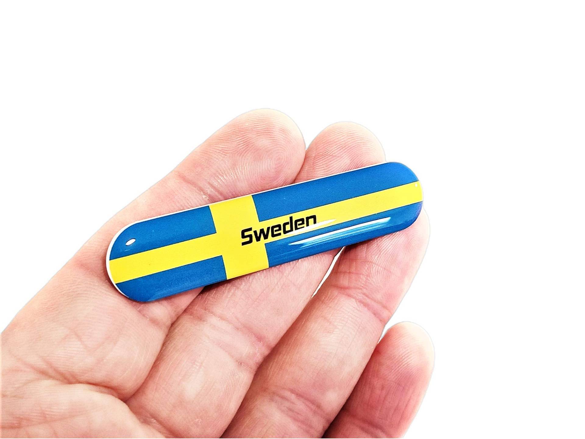 3D Gel Silikon Schweden Flagge Wappen Abzeichen Auto Panel Karosserie Motorrad Tablet Aufkleber Selbstklebend Emblem Aufkleber Fahrzeug Auto Tuning Emblem von decal arts