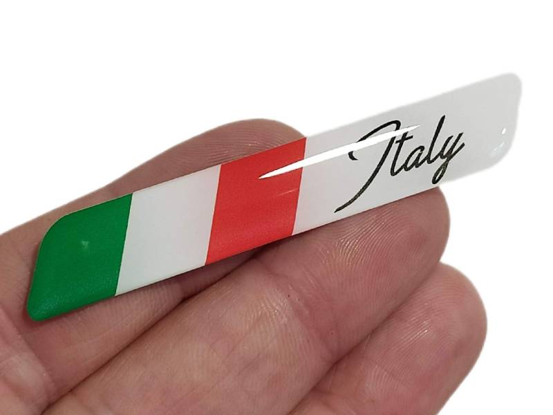 decal arts 3D Gel Silikon Italien Flagge Abzeichen Auto Panel Karosserie Selbstklebend Emblem Aufkleber Fahrzeug Auto Tuning Emblem von decal arts