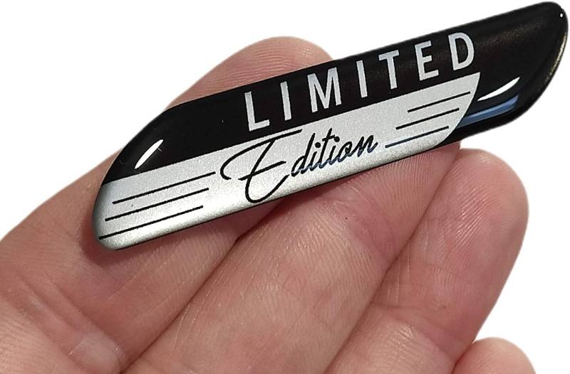 Auto-Emblem „Limited Edition“ aus 3D-Gel-Silikon, selbstklebend, für Karosserie, Auto-Tuning-Emblem von decal arts