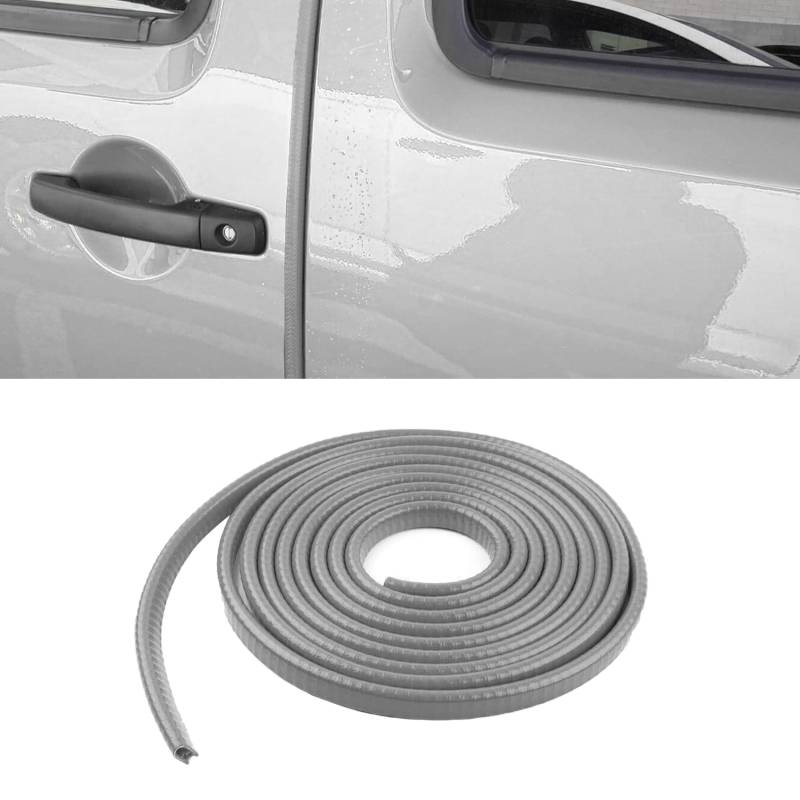 deemars Auto-Türkantenschutz, Auto-Tür-Schutz, Kein Kleber Auto Tür Eingang Guard Schutzstreifen, Car Exterior Accessories 16.4FT U Form Edge Trim Rubber Seal Protector Fit für die Autos (Grau) von deemars