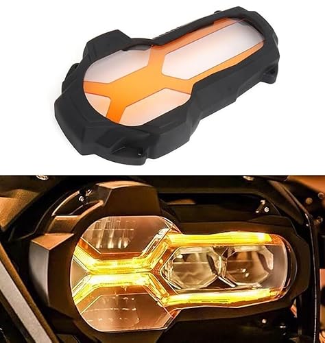 derphy Motorradzubehör Scheinwerferschutzfolie Scheinwerferschutzabdeckung Passend for BMW R1250GS R1200GS LC Adventure 2018-2024(Clear Lenses) von derphy