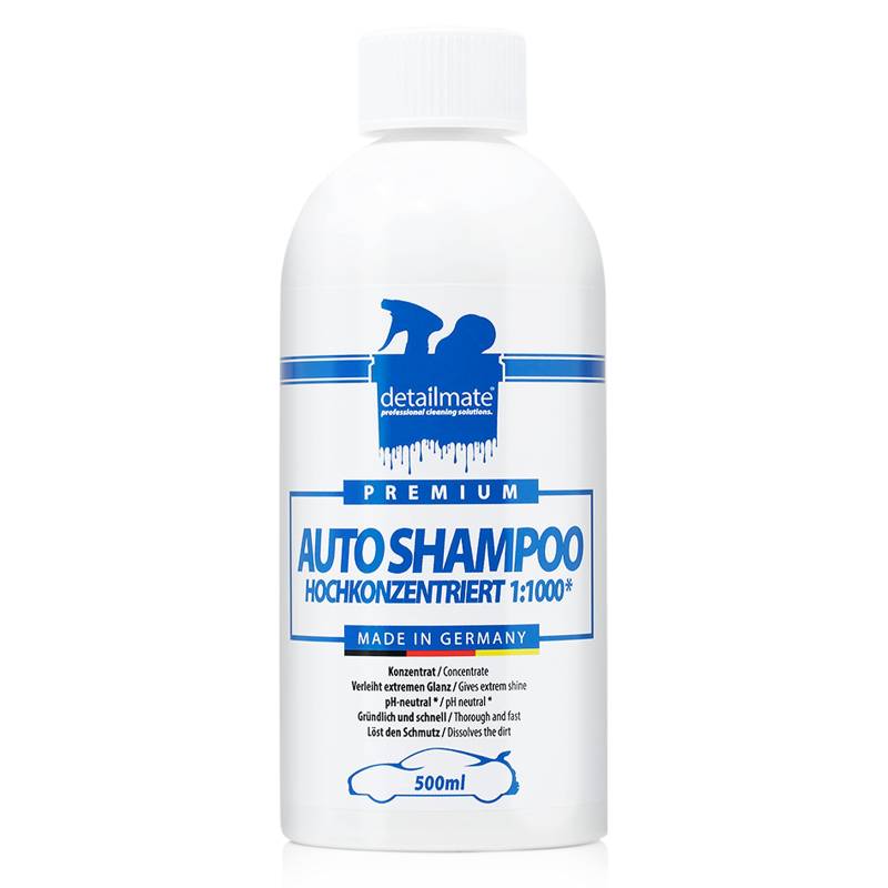 detailmate Autoshampoo - Konzentat - pH neutral - hochschäumend - extremer Glanz - 500 ml von detailmate