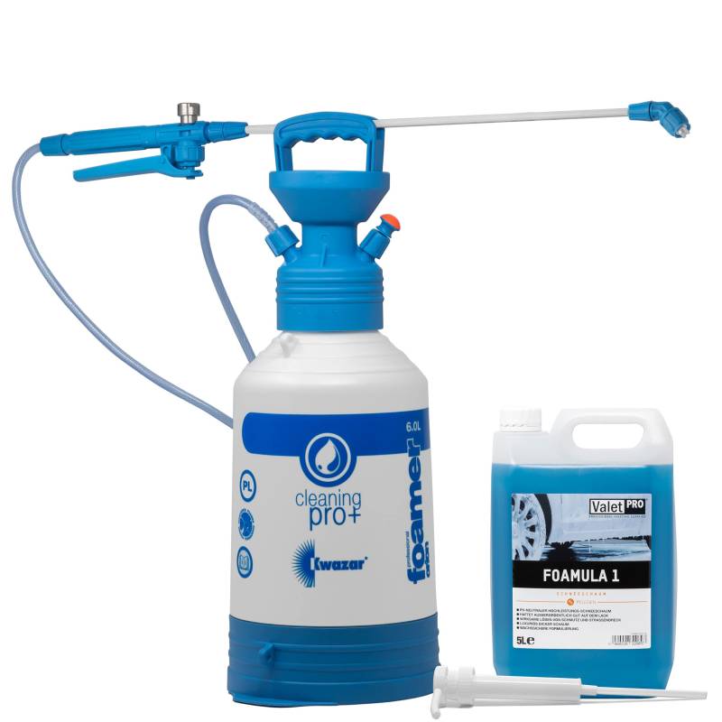 detailmate Vorwäsche Set: ValetPRO Foamula 1 (5L) - Snow FoamOrion Super Foamer PRO+ VITON Drucksprüher 6L + Dispenser Pumpe von detailmate