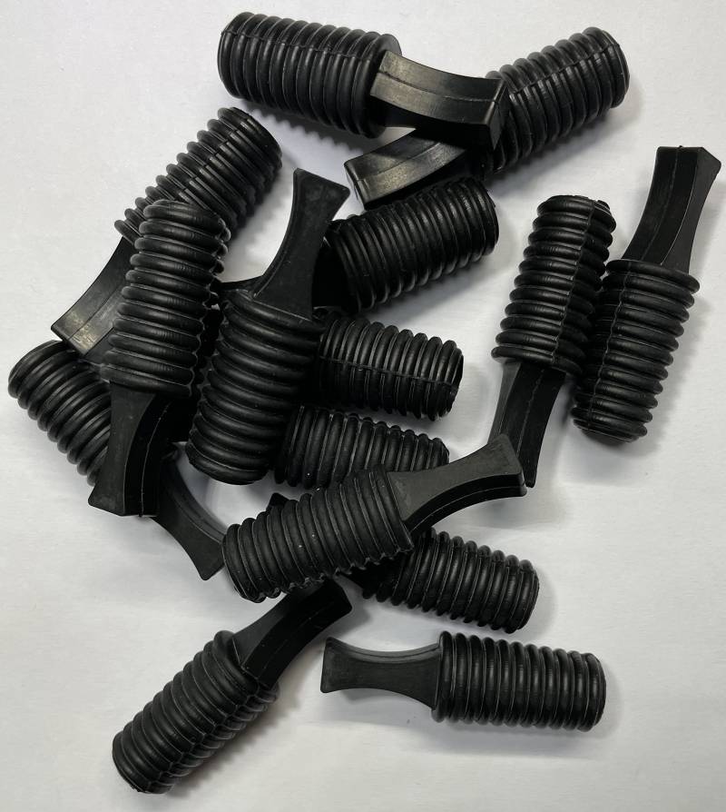 dexierp Protection Force Gerippter konischer Einsteckstopfen für 1/2" 17/32" 12-14mm ID Lochgewinde Rohr Flaschenöffnung (15er Pack) Wiederverwendbarer Gummi von dexierp