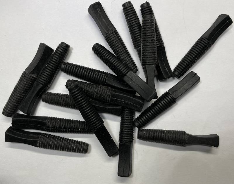 dexierp Schutzkraft Gerippter konischer Einsteckstopfen für 1/4" 9/32" 5/16" 6-8mm ID Lochgewinderohr Flaschenöffnung (20er Pack) Wiederverwendbarer Gummi von dexierp