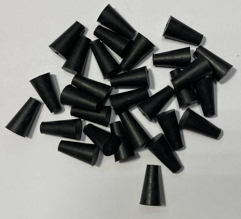 dexierp Schutzkraft-Stopper-Stecker für 1/4 "9/32" 6-7,5 mm Loch (Packung mit 50 Stück) Schlauchflasche Öffnung 1/4-20 UNC bis 5/16-24UNF M7 M8 Gewindemutter-Lackmaskierung von dexierp