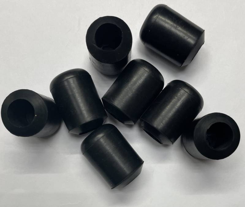 dexierp Schutzkraft für 1/2 Zoll 13 mm (8 Stück) runde Rohrenden, Stuhlbeine, Möbelfüße, Gummikappen, Cup-Pad-Abdeckung, Bodensteckerschutz von dexierp