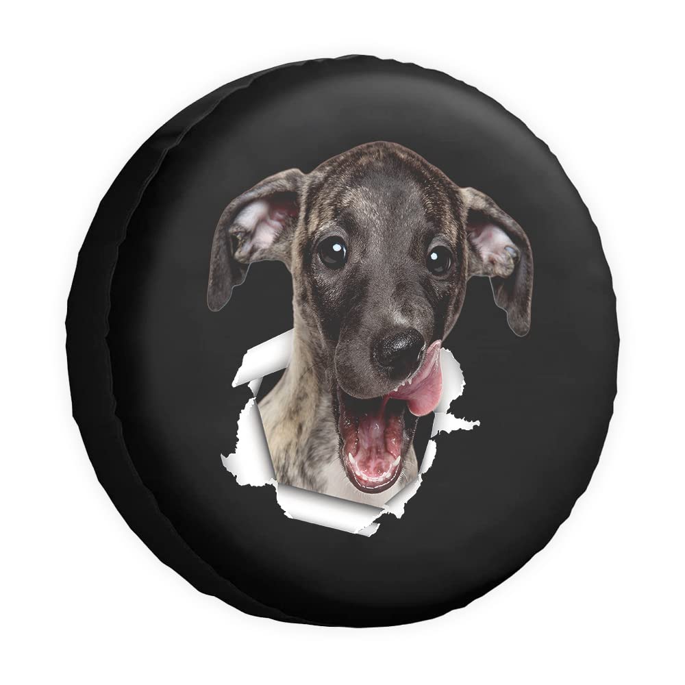 Funny Pet Spare Tire Cover Whippet Dog Tear Paper Wheel Protectors CoversProof 16 Inch Wheel Covers Universal for Trailer RV SUV Truck Camper Travel Trailers von dfjdhegj