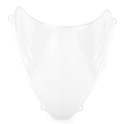 Motorrad-Windschutzscheibe, Motorrad, doppelte Blase, transparent, winddicht, passend für Suzuki K6 GSXR600 GSXR750 GSXR 600 750 (Farbe: Stil 2) (klar) von djhyfbdhgfcbgdxas