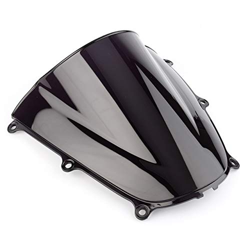 Motorrad-Windschutzscheiben-Spoiler, Motorrad-Windschutzscheibe, kratzfeste Windschutzscheibe, passend für CBR600 RR F5 2005 2006 / CBR 600 RR 05 06 (Farbe: Schwarz) von djhyfbdhgfcbgdxas