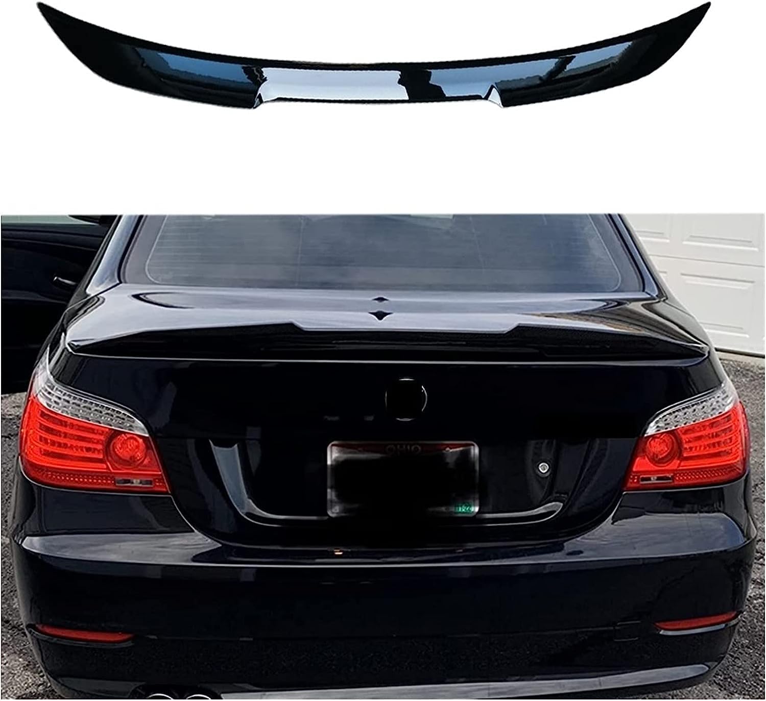 Rear Spoiler für BMW Série 5 E60 520i 525i 530i 530d 2004 2005 2006 2007-2010 M4 Kofferraumspoiler Rear Wing Car Roof Spoiler Spoiler Wings Heckklappe Dachspoiler Accessories， von dmSJEr