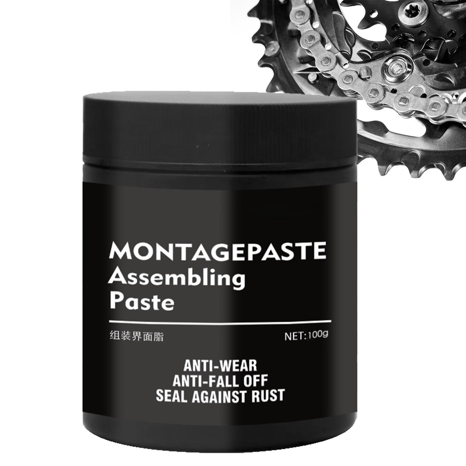 dmqdu Motorradfett, Fahrradschmiermittel,Tragbares Fahrradkettenfett für Lager - Radlagerfett, Montage-Super-Lube, Mehrzweckfett für die Kettenwartung von dmqdu