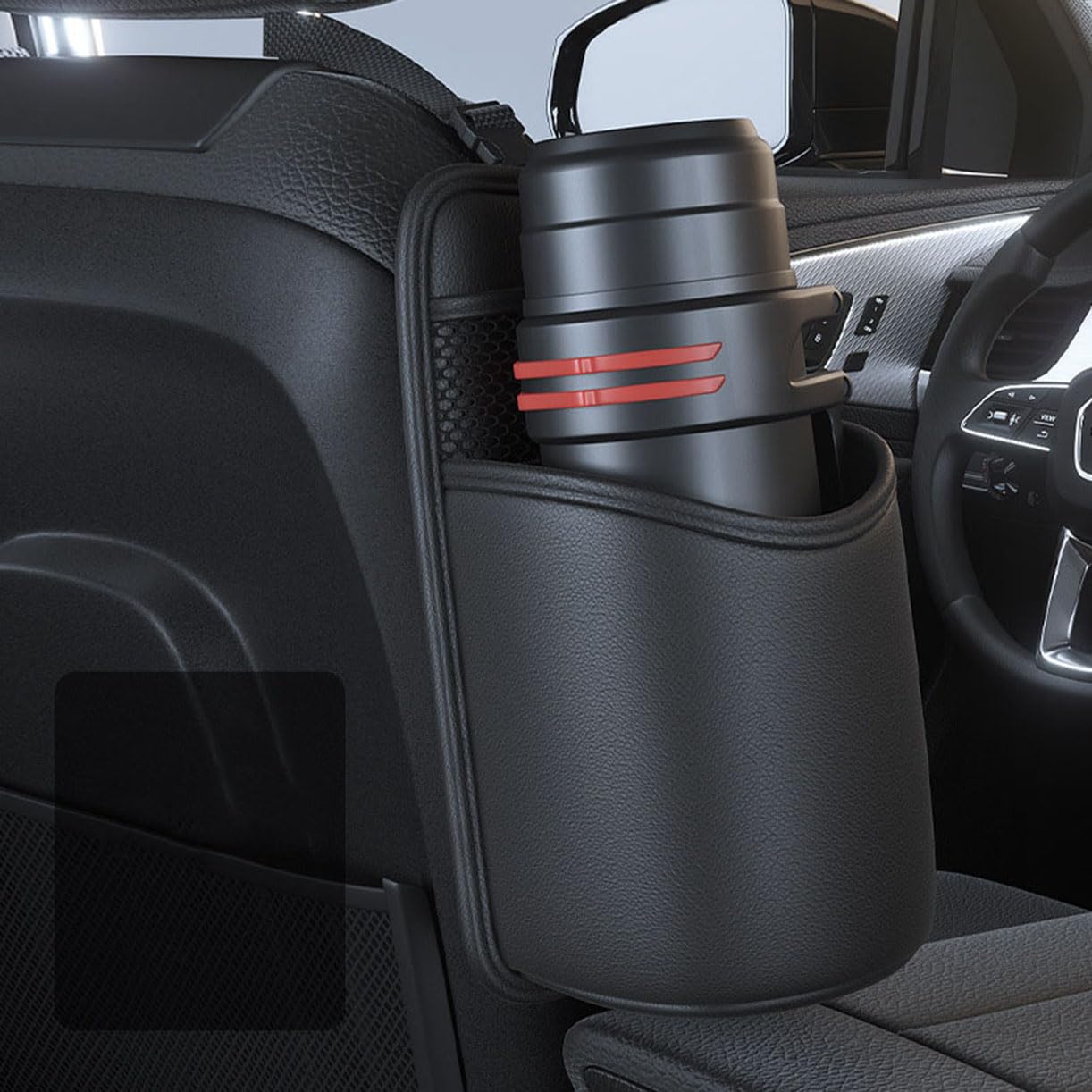 Auto Tassenhalter,Autositz Tasse Beutel,Auto Tasse Lagerung Zubehör,für Lexus NX II,A-Black von dnofowl