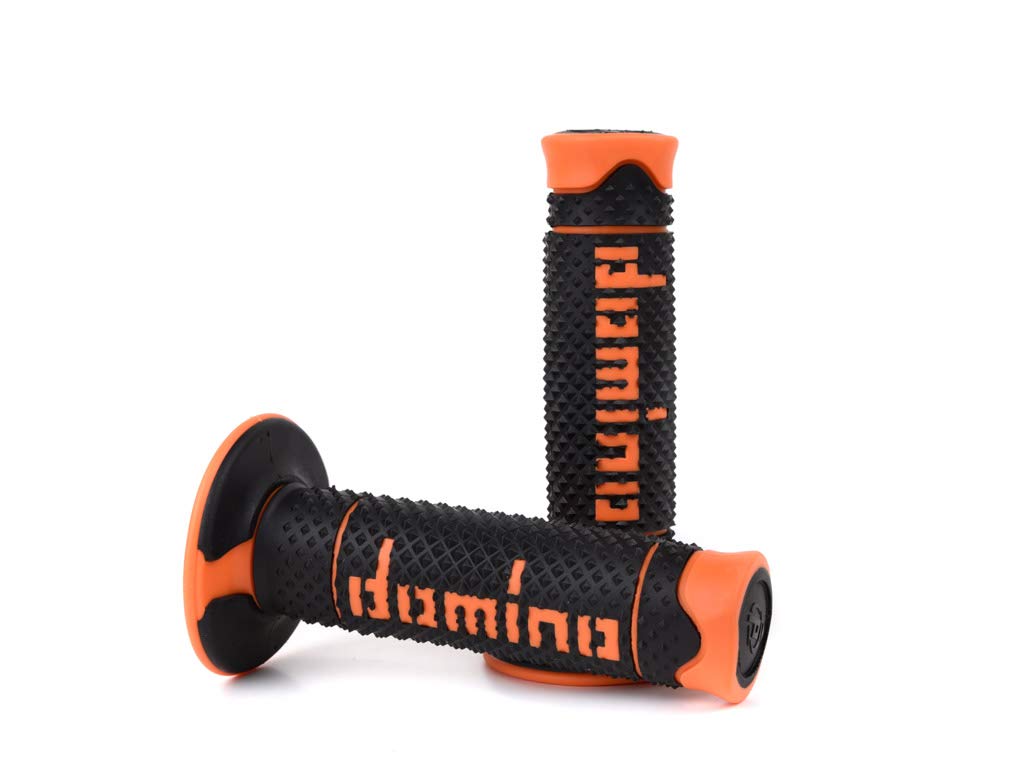 Domino 1 Paar weiche Lenkergriffe für Motorrad „Soft Grips“ von DOMINO