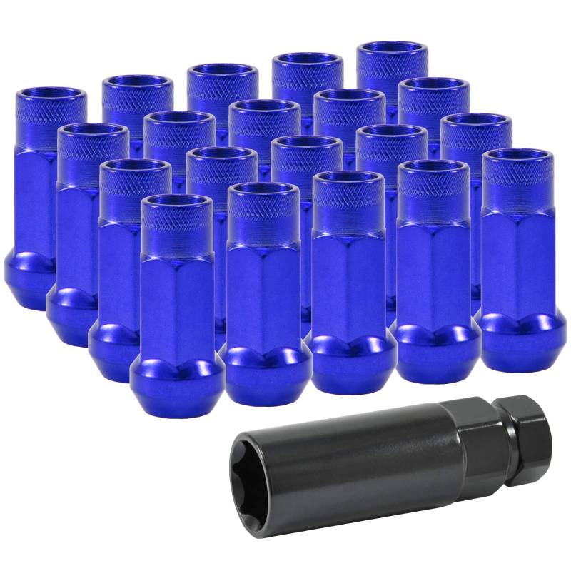 dpPerformance Lug Nuts Stahl M12x1,5 Radmuttern Blau JDM von dpPerformance