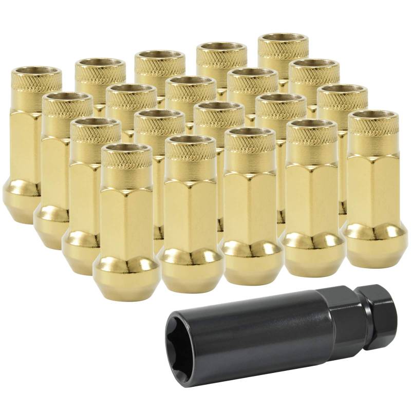 dpPerformance Lug Nuts Stahl M12x1,5 Radmuttern Gold JDM von dpPerformance