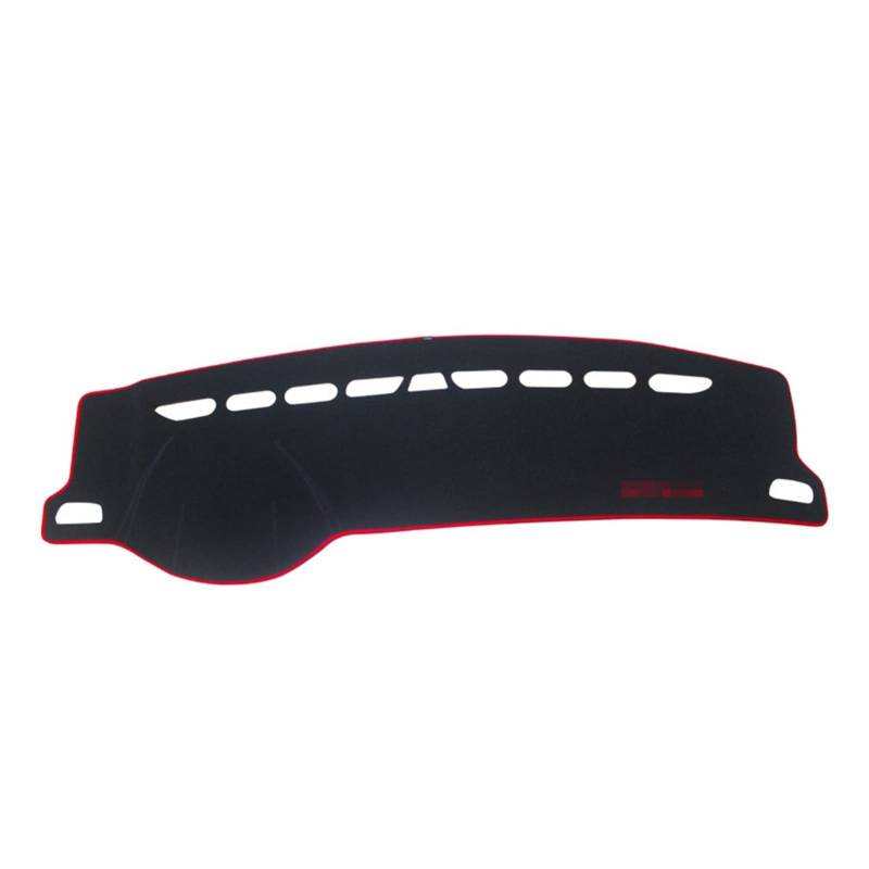 Auto Abdeckung Matte Sonnenschutz Pad Für Skoda Für Octavia A7 MK3 5E3 5E5 2015-2020 Instrumententafel Teppiche Protector Auto Dash Matte Teppich(Linkslenker, rote Seite) von dzstnbhd