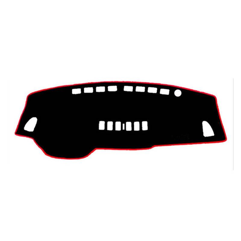 Sonnenschutz Instrument Für Nissan Für Versa Für Tiida C11 2007 2008 2009 2010 2011 Auto Abdeckung Matte Pad Teppich Zubehör Auto Dash Matte Teppich(Red Edge) von dzstnbhd