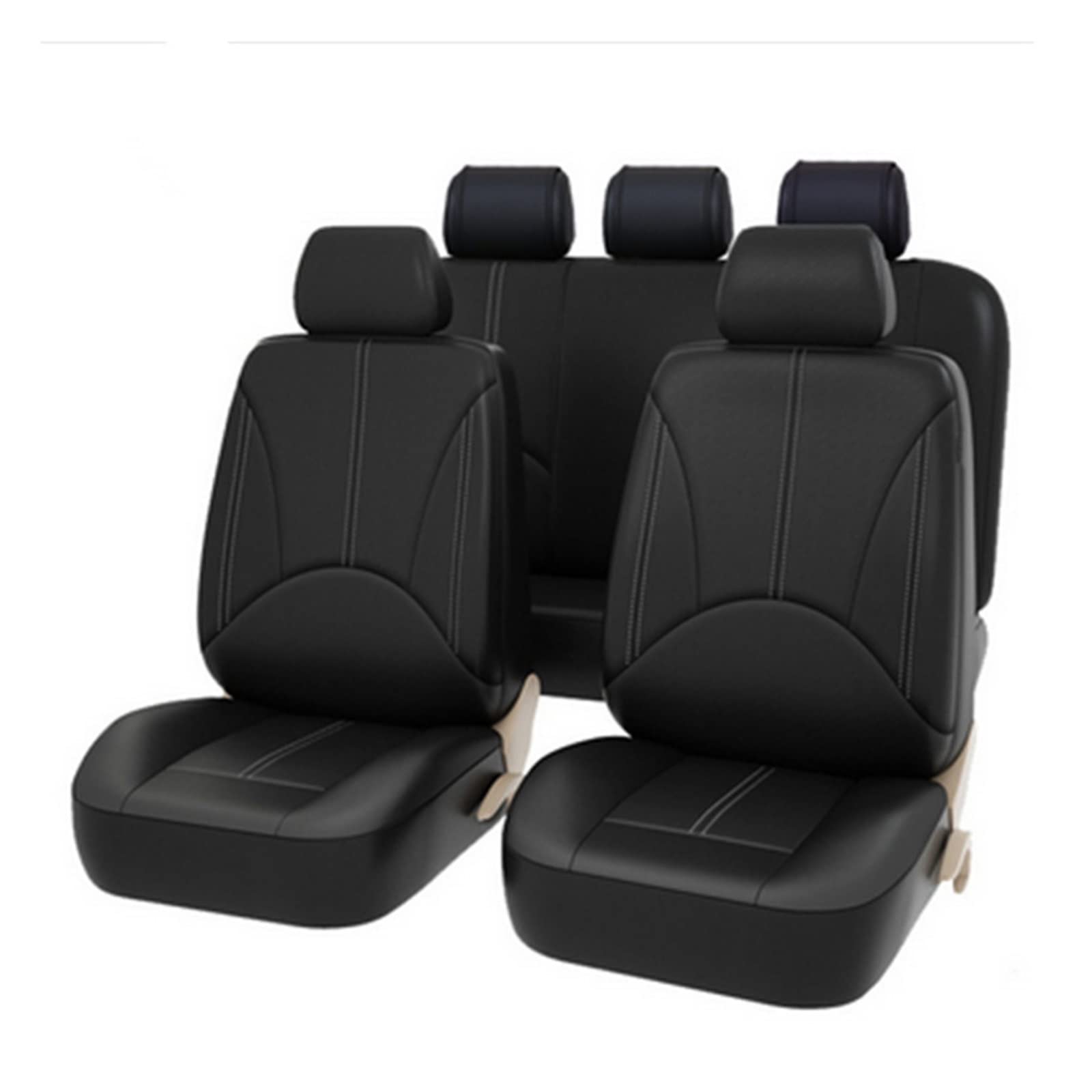 dzstnbhd 5-Sitzer Autositzbezüge Für Accord Für Civic Crv Cr-v Für Ridgeline 2020 Full Set Kissenschutz Sitzbezüge Schonbezüge(5 seat black) von dzstnbhd