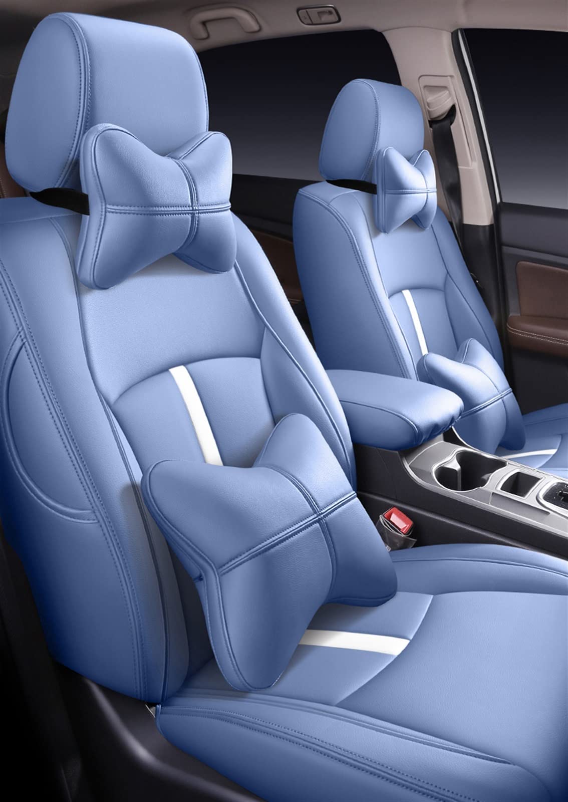 dzstnbhd Full Set Custom Leder Autositzbezug Für Lexus Rx270 Rx350 Rx450h Rx300 Rx330 Rx400h Rx200 Nx200 Nx300 Nx300h Sitzbezüge Schonbezüge(Blau,Luxury) von dzstnbhd