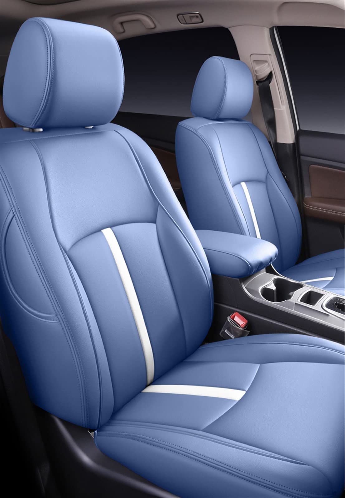 dzstnbhd Full Set Custom Leder Autositzbezug Für Lexus Rx270 Rx350 Rx450h Rx300 Rx330 Rx400h Rx200 Nx200 Nx300 Nx300h Sitzbezüge Schonbezüge(Blau,One Size) von dzstnbhd