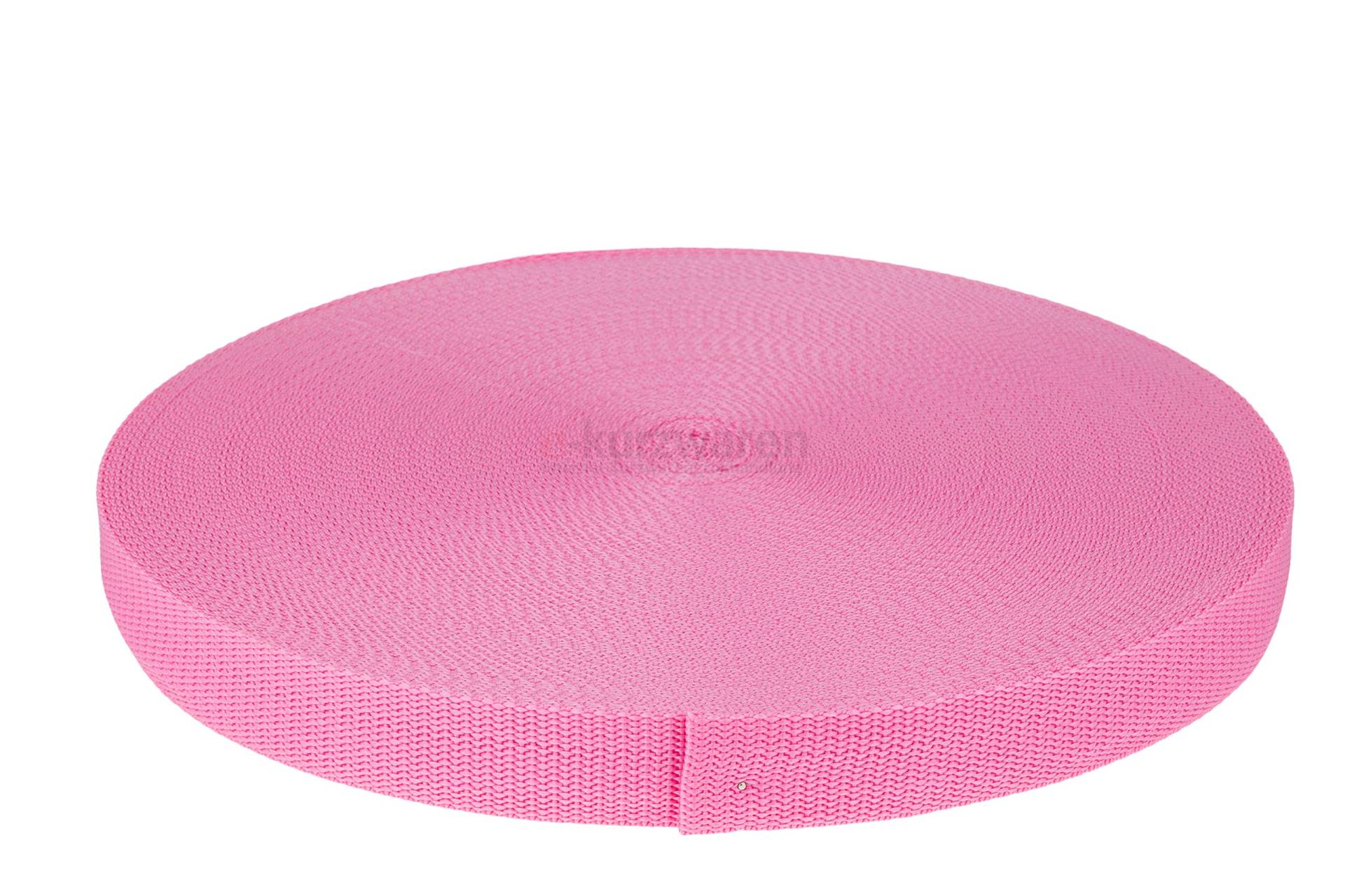 Gurtband Polypropylen 2m oder 5m lang - 32 Farben Breiten: 20mm 25mm 30mm 40mm 50 mm (335 Rosa) von e-kurzwaren