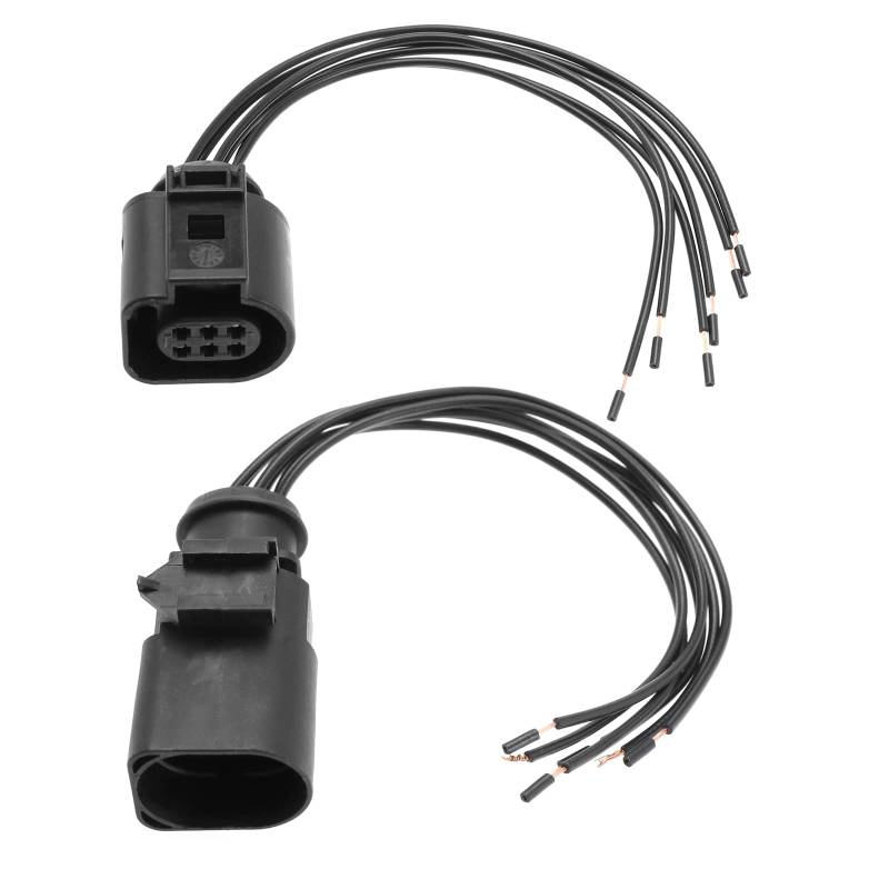 eMagTech 2 STK 6-polige Kabelbaumbuchse 1J0973713 Stecker Steckdose Verkabelung Reparaturkabelbaum Autoteile 13,5 cm 0,50 Mm² Kabelquerschnitt 1 Stecker & 1 Buchse von eMagTech