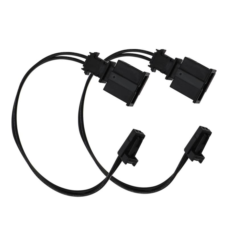 eMagTech 2 Stück 2 Pin Innenbeleuchtung Kabelbaum Stecker Auto Innenbeleuchtung Komponenten 16.5cm 0,5 mm² Kabel 3B0972702 3B0972712 von eMagTech