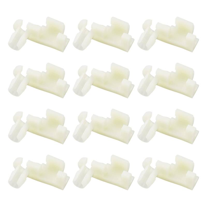 eMagTech 30 STÜCKE Auto Rechte Türschloss Stange Clips Verschluss Halteclip 6521952a 98153251 16607593 Kfz-Ersatzteile Kunststoff Beige von eMagTech