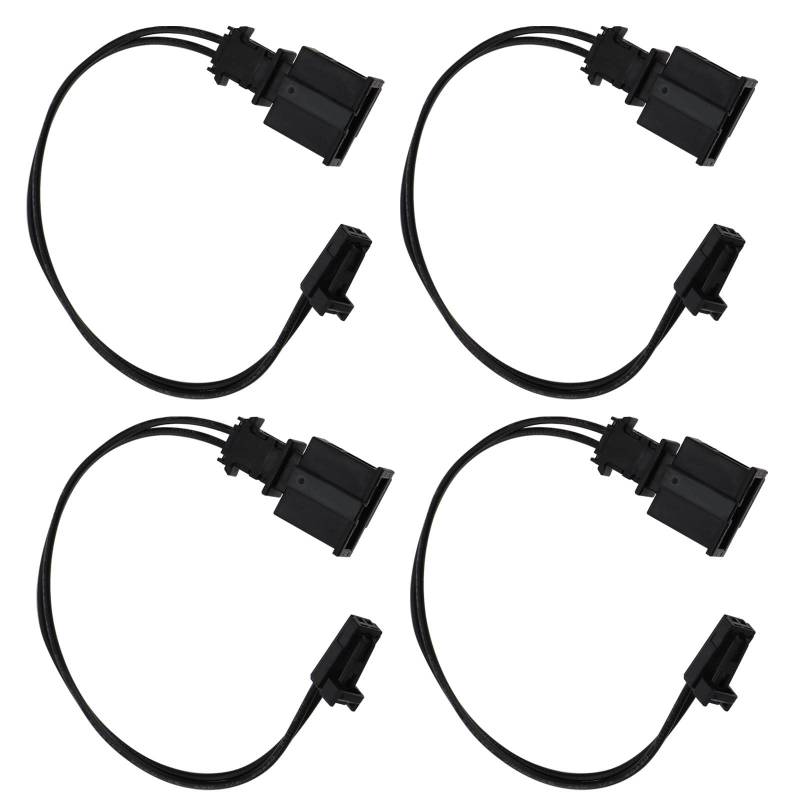 eMagTech 4 Stück 2 Pin Innenbeleuchtung Kabelbaum Stecker Auto Innenbeleuchtung Komponenten 16.5cm 0,5 mm² Kabel 3B0972702 3B0972712 von eMagTech