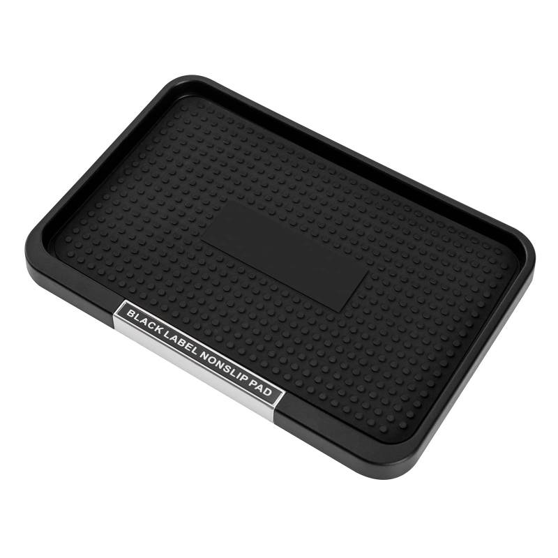 eMagTech Auto Armaturenbrett Matte rutschfest Pad 16,8x11,5 cm für Fahrzeug Aufbewahrungsfach Halterung für Parfüm Telefon Schlüssel GPS Sonnenbrille Schwarz von eMagTech