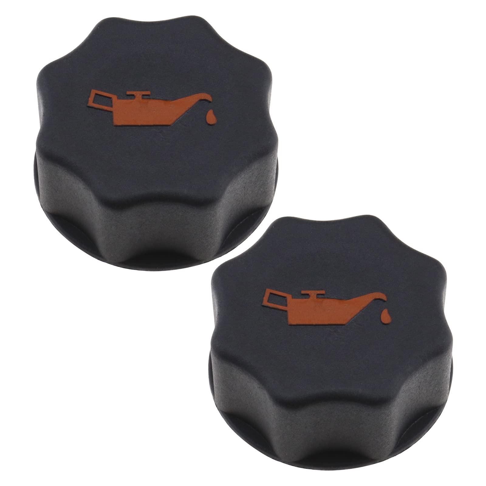 Lot de 2 bouchons de remplissage d'huile moteur de voiture 500301568 compatibles avec Ducato Boxer Relay Daliy Pièces de rechange en plastique Noir 58 x 25 mmF von eMagTech