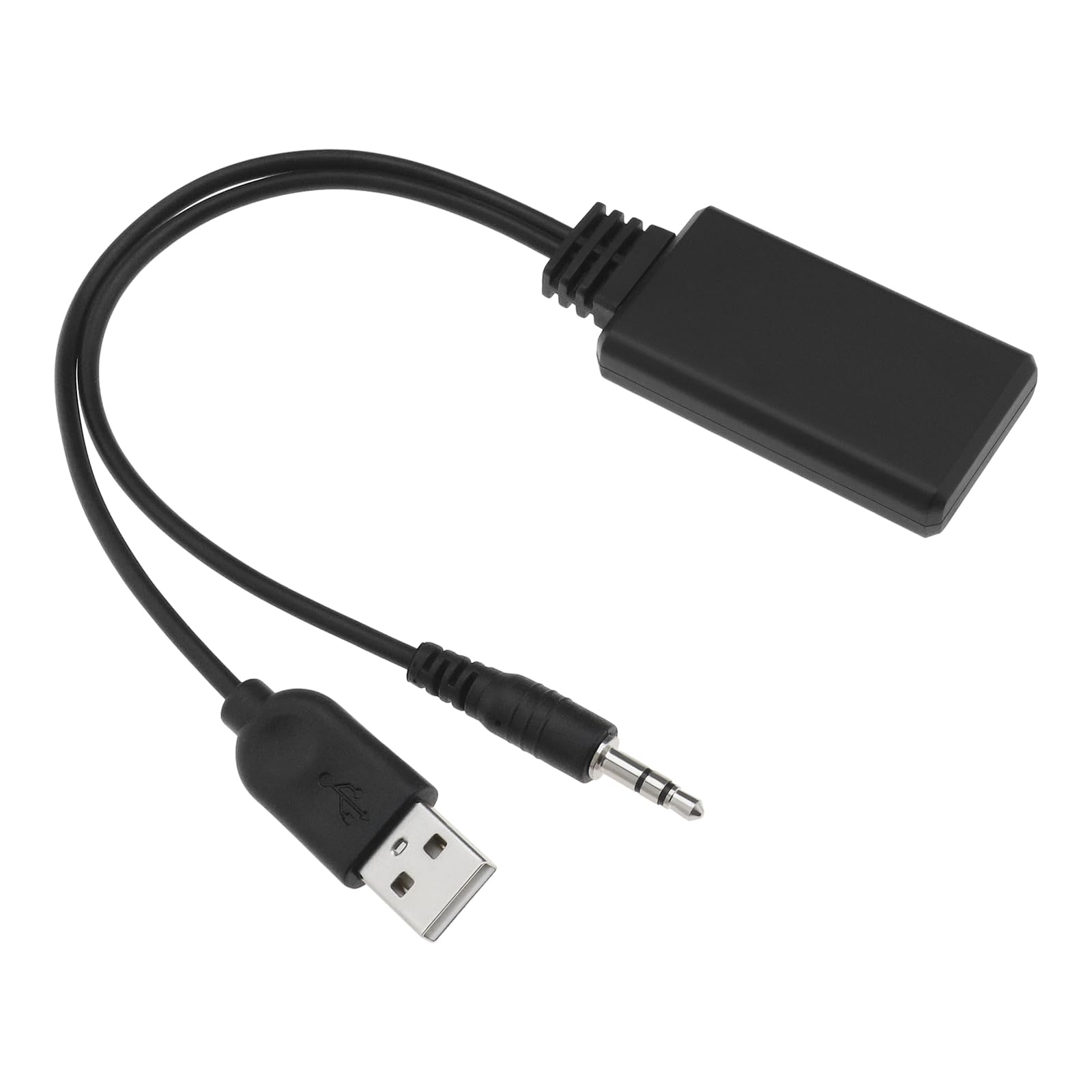 eMagTech Auto Bluetooth 5.0 Empfänger Bluetooth AUX Adapter 5-12V 3,5 Mm/0,14 Zoll Auto AUX Audiokabel Drahtloser Bluetooth Empfänger Adapter HiFi Stereo Zubehör von eMagTech