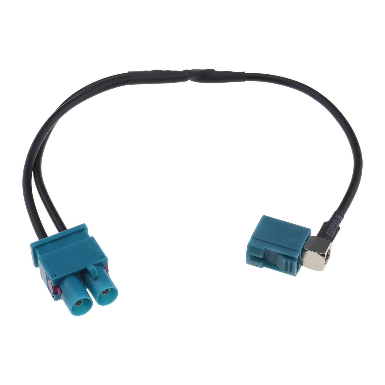 eMagTech Doppelfakra Autoantennenadapter Ersatz Kompatibel mit Volkswagen Kompatibel mit Skoda Doppelfakra Stecker Fahrzeugantenne Stereo FM Navigation GPS Anschluss 28cm von eMagTech