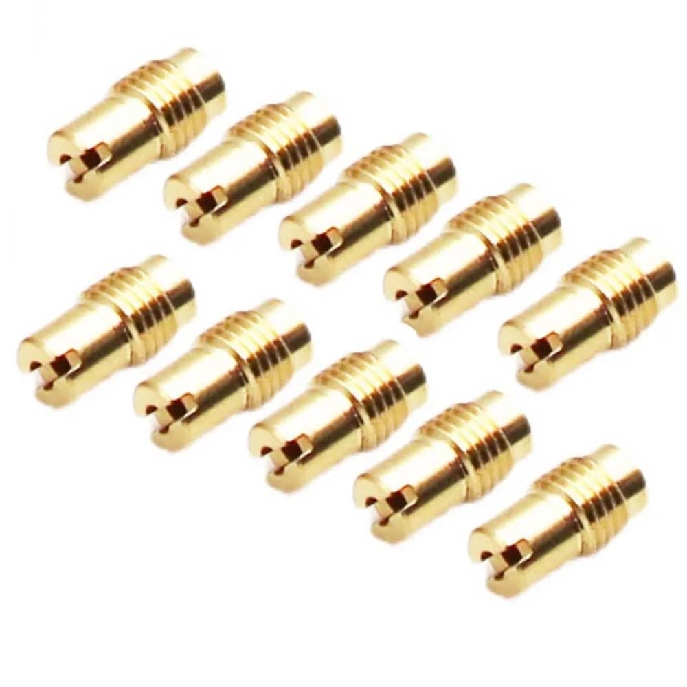 10PCS Kaltstart Kurze Leerlauf Loch Jet Haupt Jet Hilfs Düse M6X0,75 Kompatibel Mit CG PZ Vergaser Injektor düse Ersatz von eRgDFS