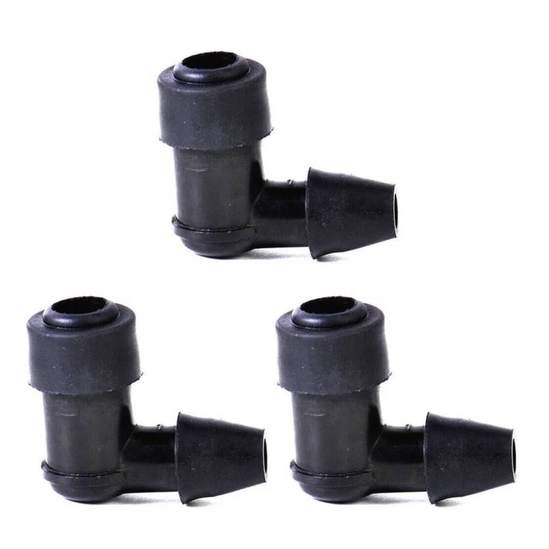 Universal Fit Zündkerzenstecker 3PCS Schwarz Kompatibel mit Dirt Bike ATV Kompatibel mit Motorräder von eRgDFS