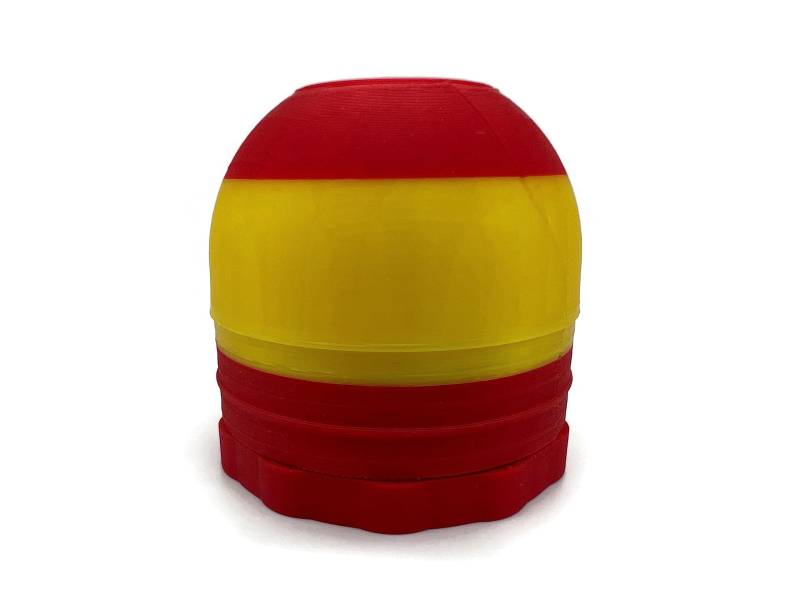 eXODA Abdeckung für Anhängerkupplung Spanien Rot-Gelb-Rot mit Schraubgewinde von eXODA