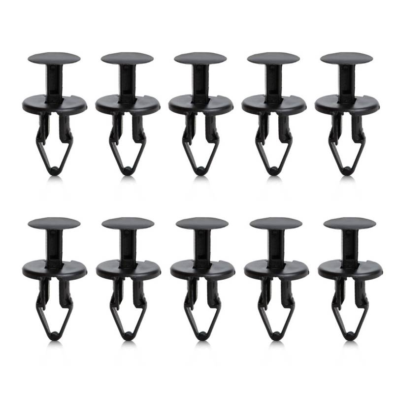 10 PCS Black Nylon Push-Typ Halte Radlauf Clip-Halter STOßSTANGEN Befestigungsclips 11589292 von eastar