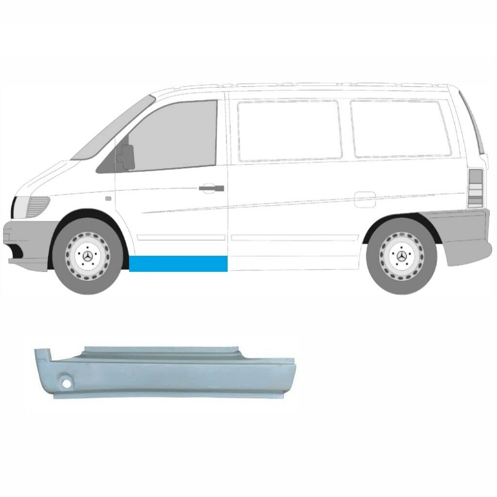 Einstiegsleisten Teil passend für Mercedes Vito / 1996-2003 / W638 / Linke Seite (Beifahrerseite/Beifahrerseite/N/S) / Befreien Sie sich von Rost in Ihrem Auto von easyparts