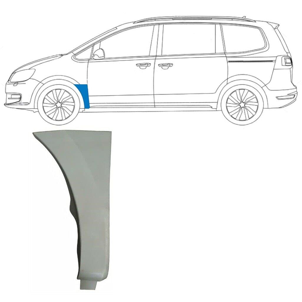 Frontflügel-Reparaturblech passend für Volkswagen Sharan/Seat Alhambra/2010- / alle Modelle/unlackierter Stahl/linke Seite (Beifahrerseite/Beifahrerseite/N/S) / Beseitigen Sie Rost in Ihrem Auto. von easyparts