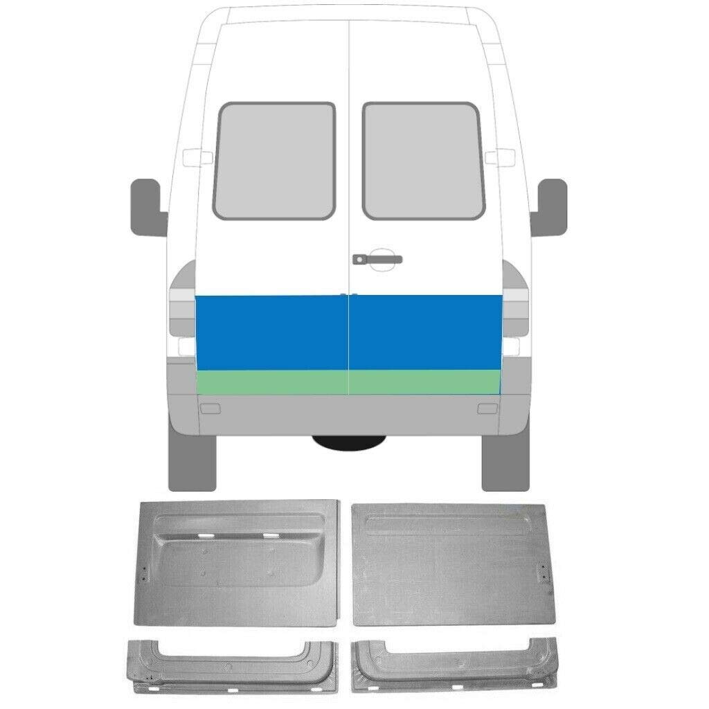 Sprinter Lt 95-06 4x Reparaturblech Hecktür Außen + Innen / Set von easyparts