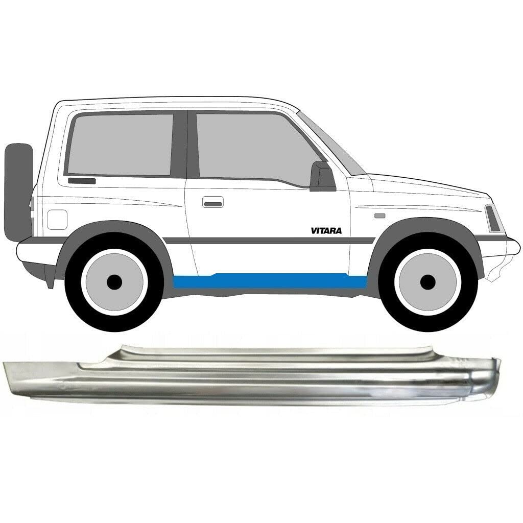 Tür-Reparatur-Schweller-Ersatzteil für Suzuki Vitara/1988–1998/3-Türer/unlackierter Stahl/rechte Seite (Fahrerseite/Abseits/O/S)/beseitigen Sie Rost in Ihrem Auto von easyparts